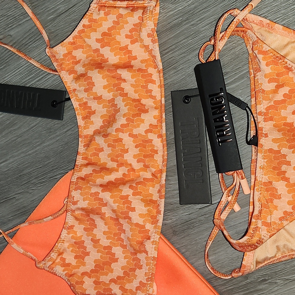 Orange confetti set with bag - Picture 4 of 7